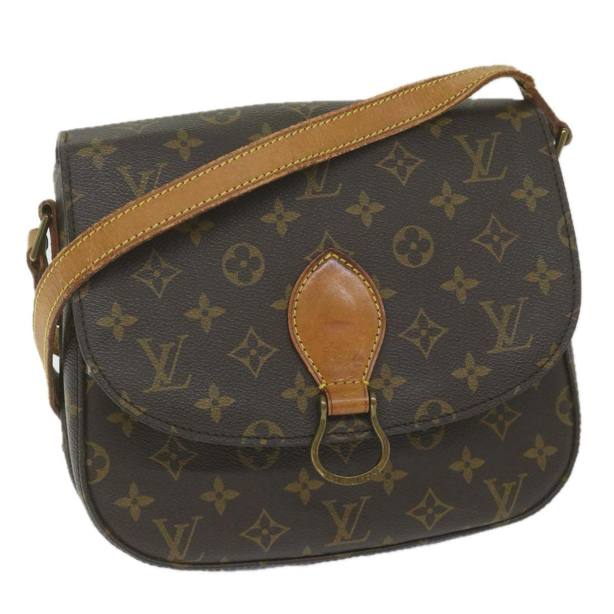 LOUIS VUITTON Monogram Saint Cloud GM Shoulder Bag M51242 LV Auth 61307