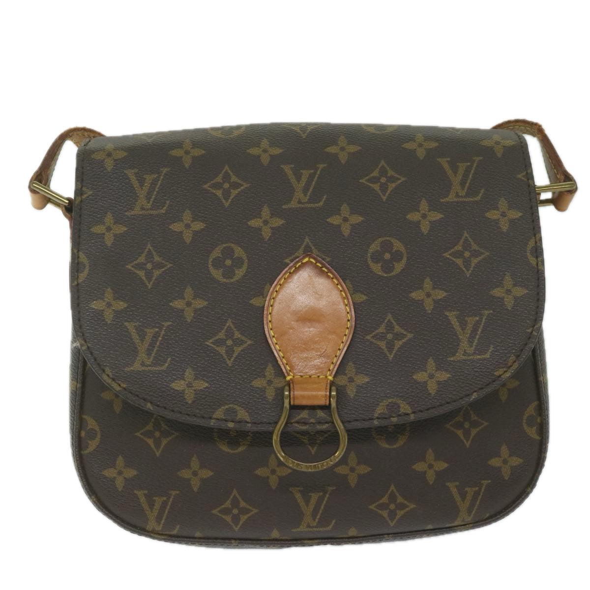 LOUIS VUITTON Monogram Saint Cloud GM Shoulder Bag M51242 LV Auth 61307