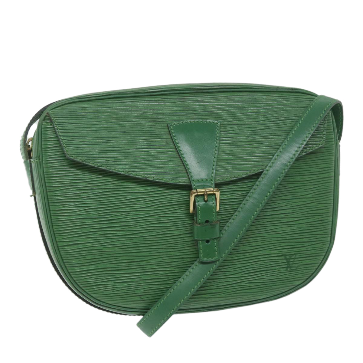 LOUIS VUITTON Epi Jeune Fille MM Shoulder Bag Green M52154 LV Auth 61310