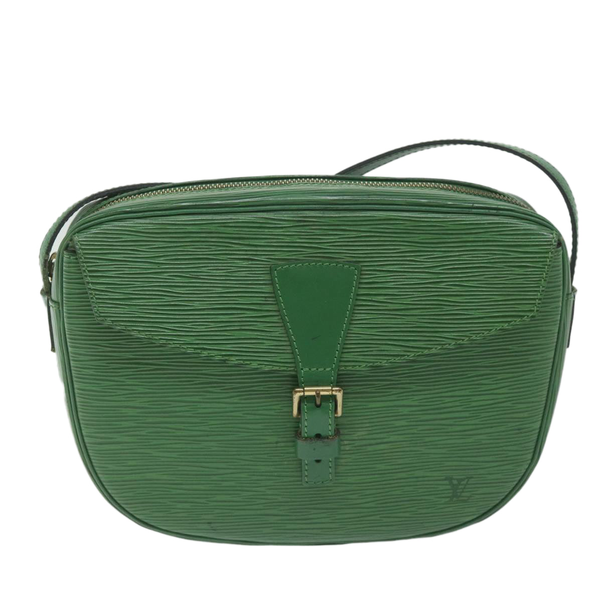 LOUIS VUITTON Epi Jeune Fille MM Shoulder Bag Green M52154 LV Auth 61310