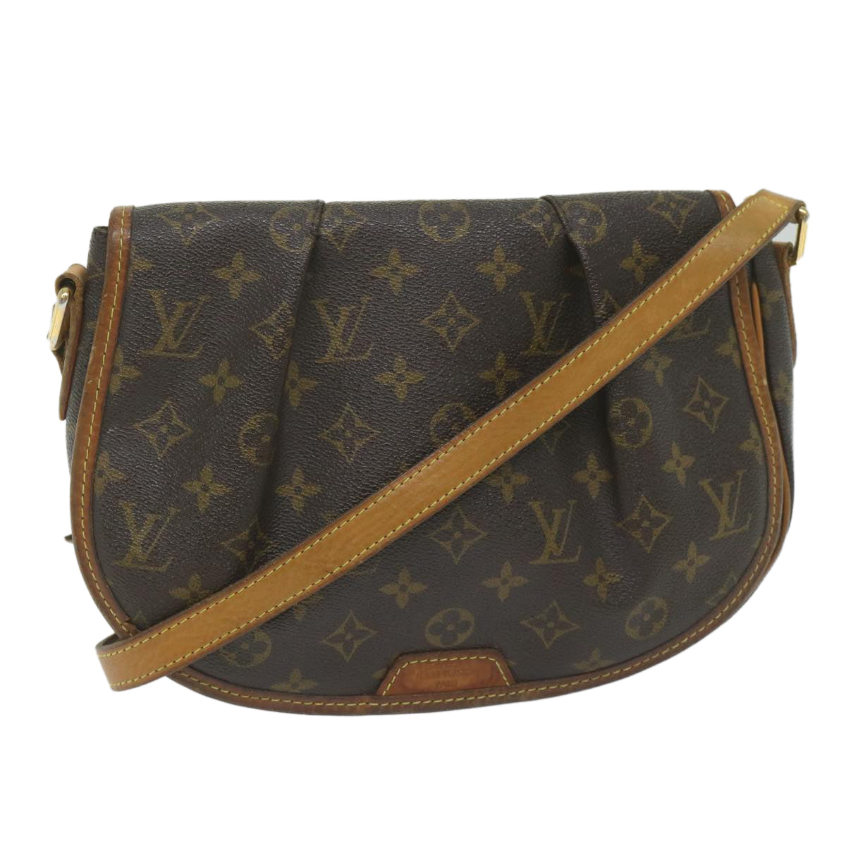 LOUIS VUITTON Monogram Menilmontant PM Shoulder Bag M40474 LV Auth 61312