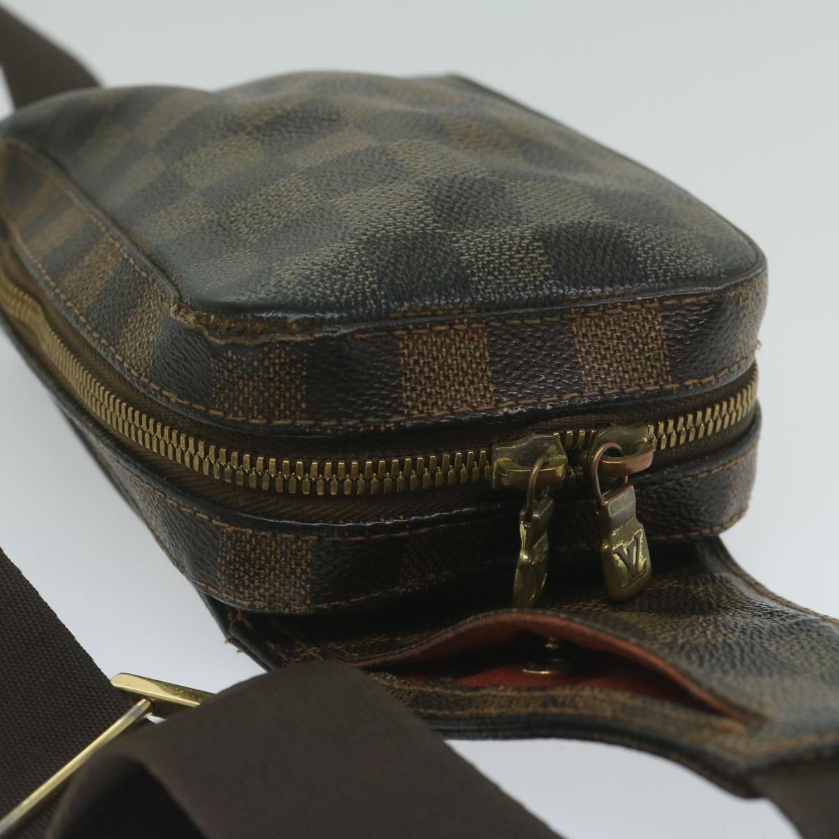 LOUIS VUITTON Damier Ebene Geronimos Shoulder Bag N51994 LV Auth 61323