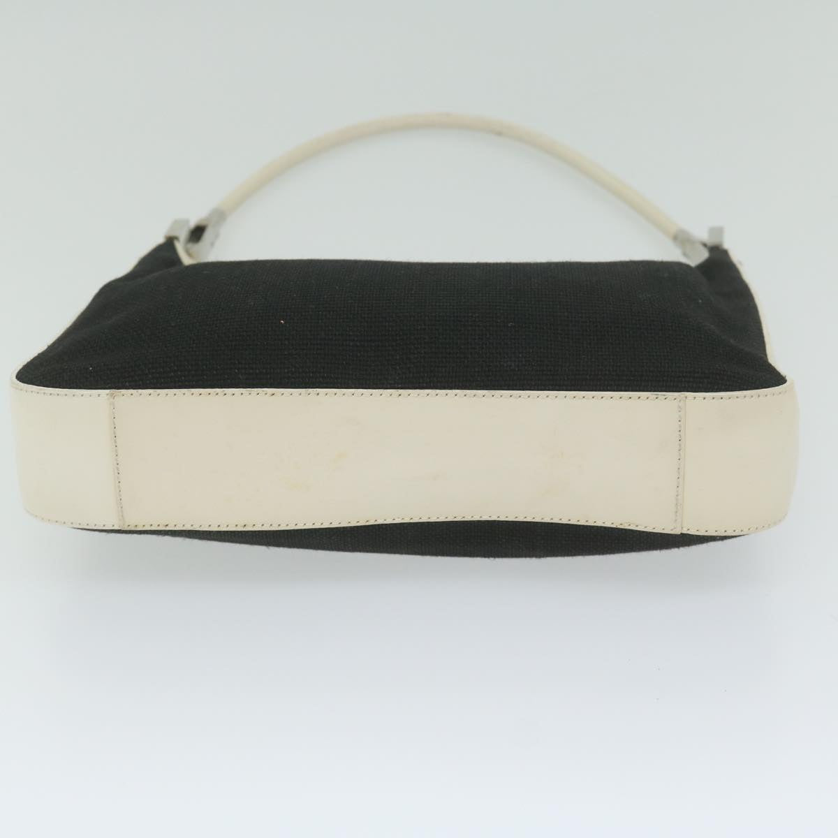 GUCCI Shoulder Bag Canvas White Black 001 3812 Auth 61341