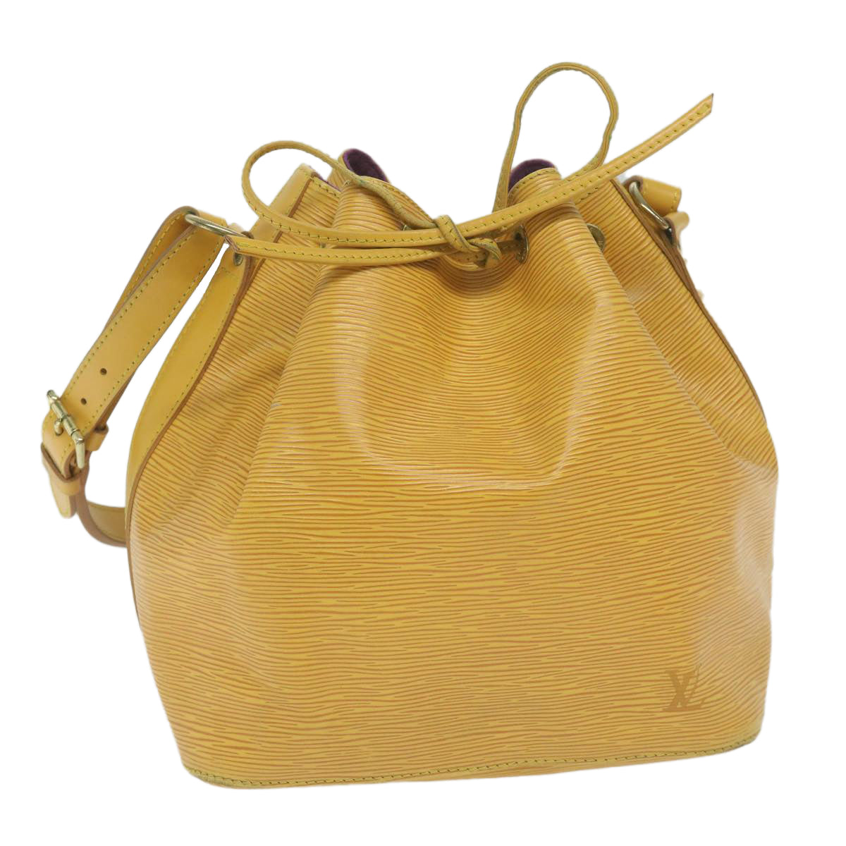 LOUIS VUITTON Epi Petit Noe Shoulder Bag Tassili Yellow M44109 LV Auth 61356