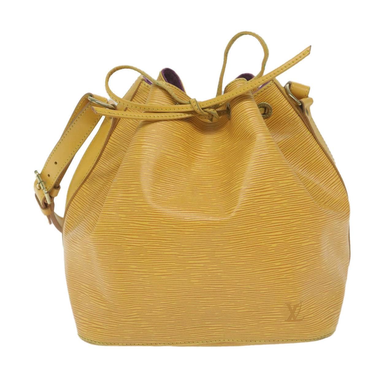 LOUIS VUITTON Epi Petit Noe Shoulder Bag Tassili Yellow M44109 LV Auth 61356