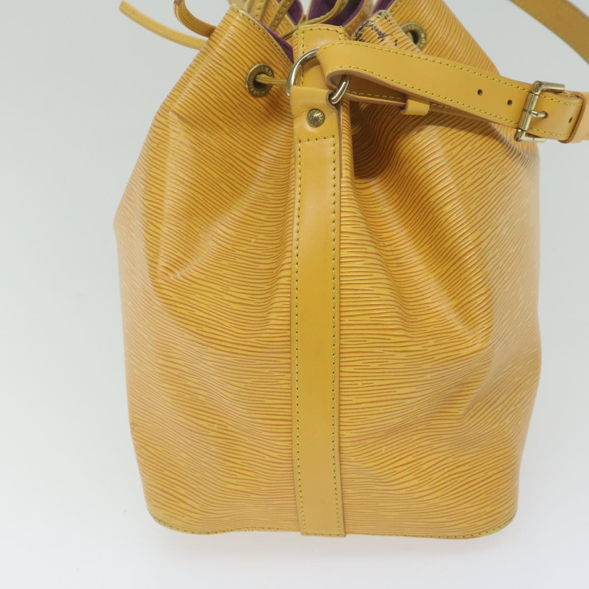 LOUIS VUITTON Epi Petit Noe Shoulder Bag Tassili Yellow M44109 LV Auth 61356