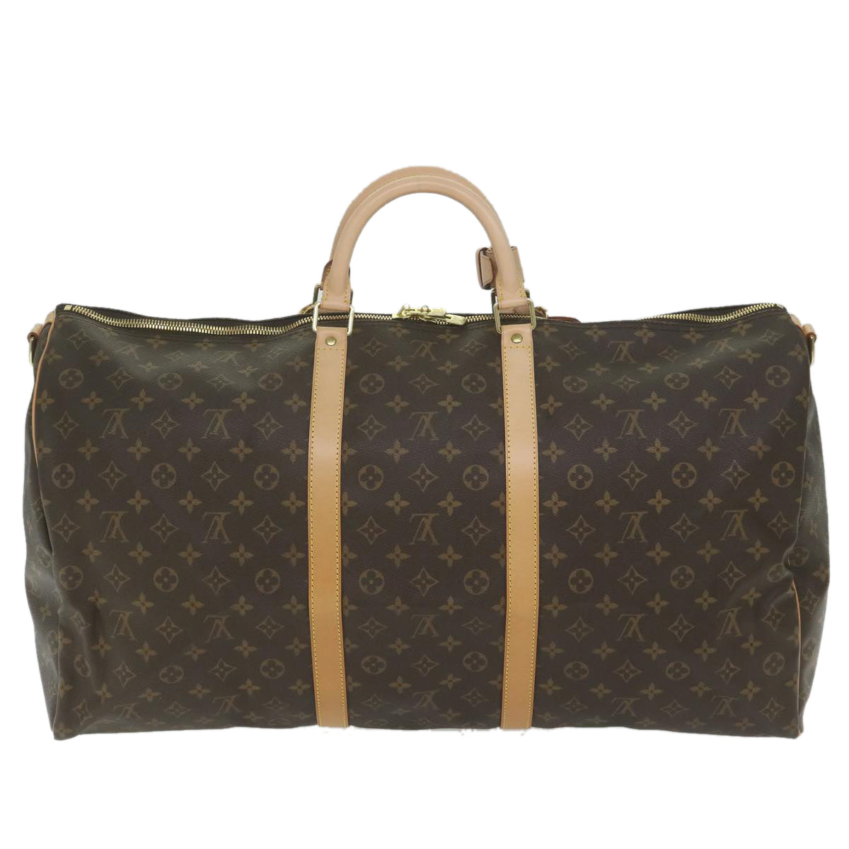 LOUIS VUITTON Monogram Keepall Bandouliere 60 Boston Bag M41412 LV Auth 61371S - 0