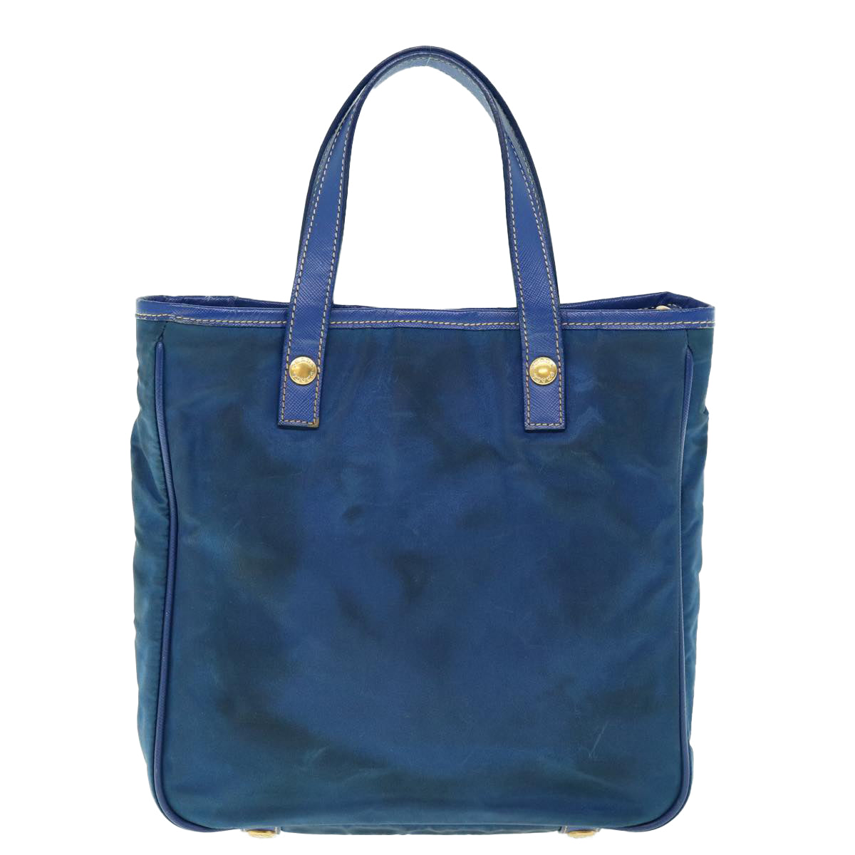 PRADA Hand Bag Nylon 2way Blue Auth 61403 - 0