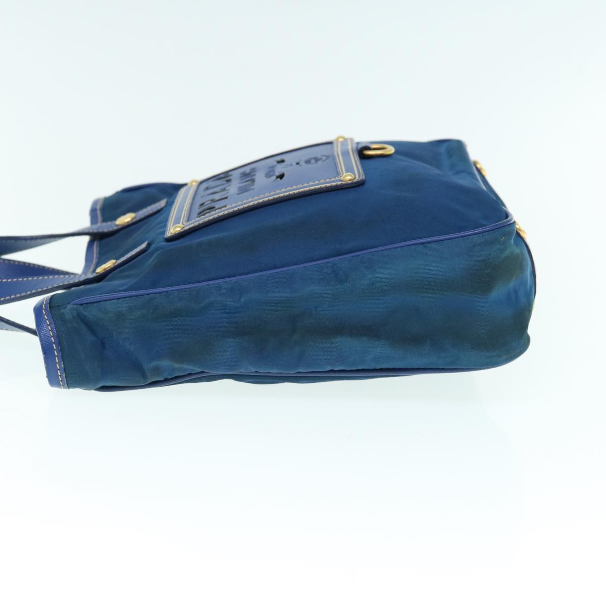 PRADA Hand Bag Nylon 2way Blue Auth 61403