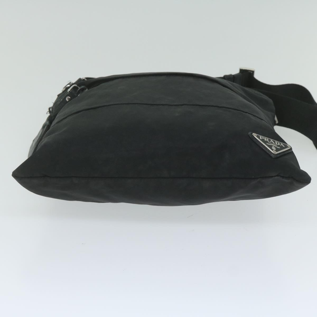 PRADA Shoulder Bag Nylon Black Auth 61406