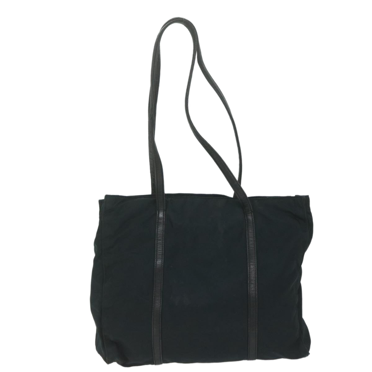 PRADA Tote Bag Nylon Black Auth 61407