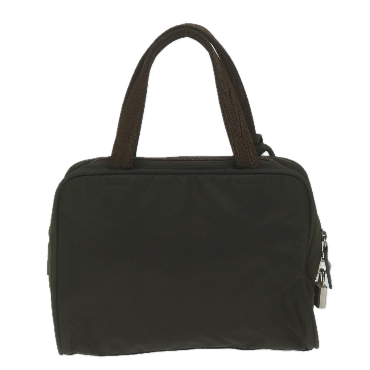 PRADA Hand Bag Nylon Khaki Auth 61415 - 0