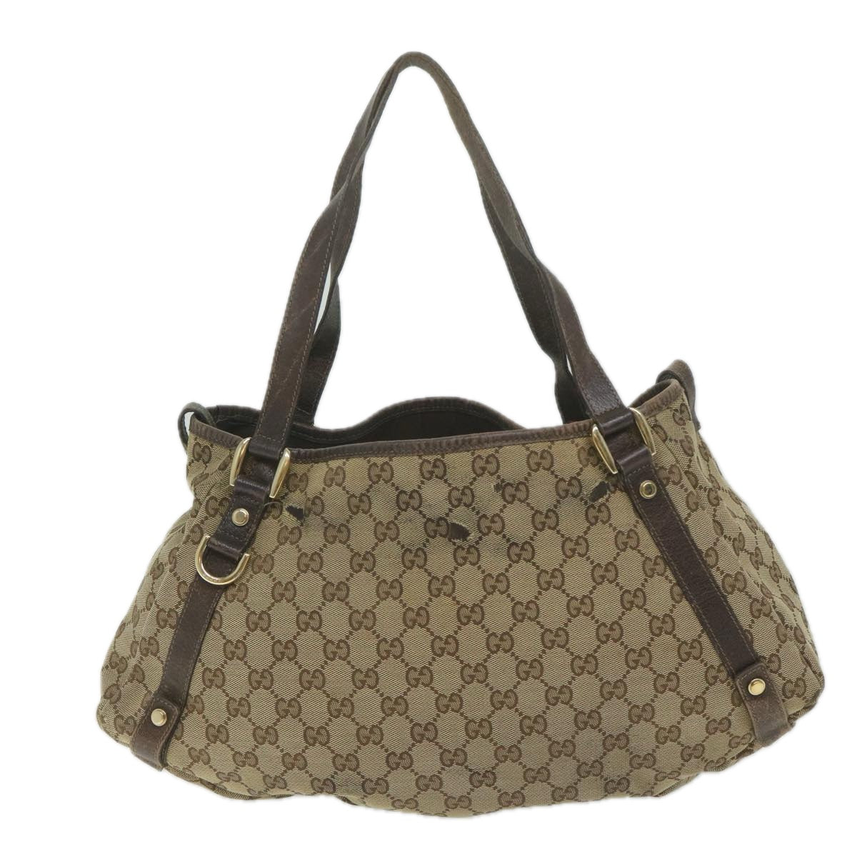 GUCCI GG Canvas Tote Bag Beige 130736 Auth 61424 - 0