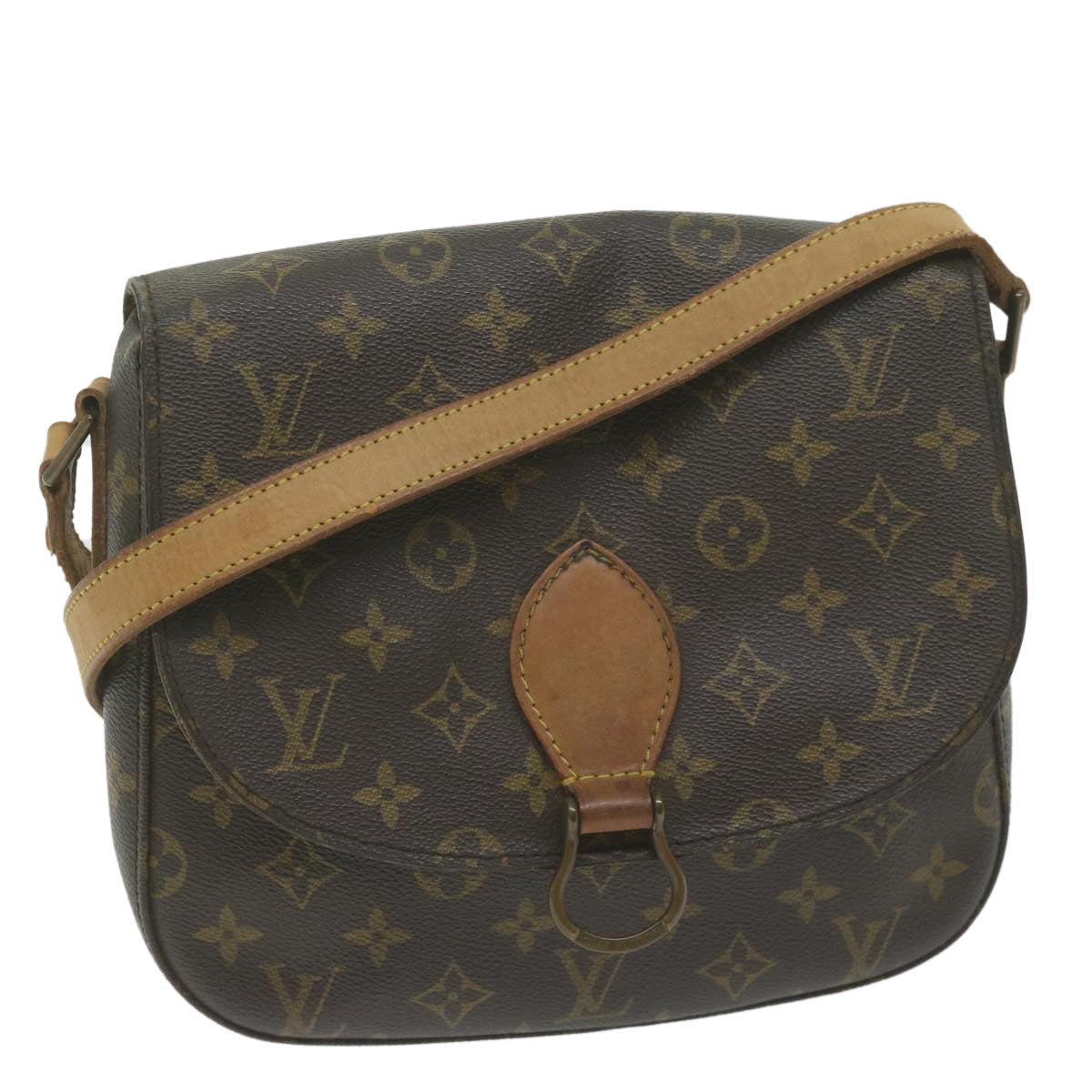 LOUIS VUITTON Monogram Saint Cloud GM Shoulder Bag M51242 LV Auth 61451