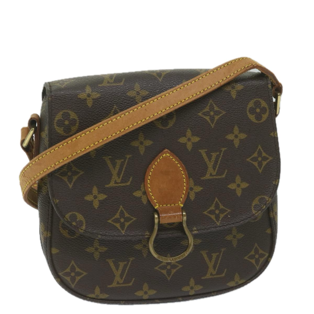 LOUIS VUITTON Monogram Saint Cloud MM Shoulder Bag M51243 LV Auth 61459