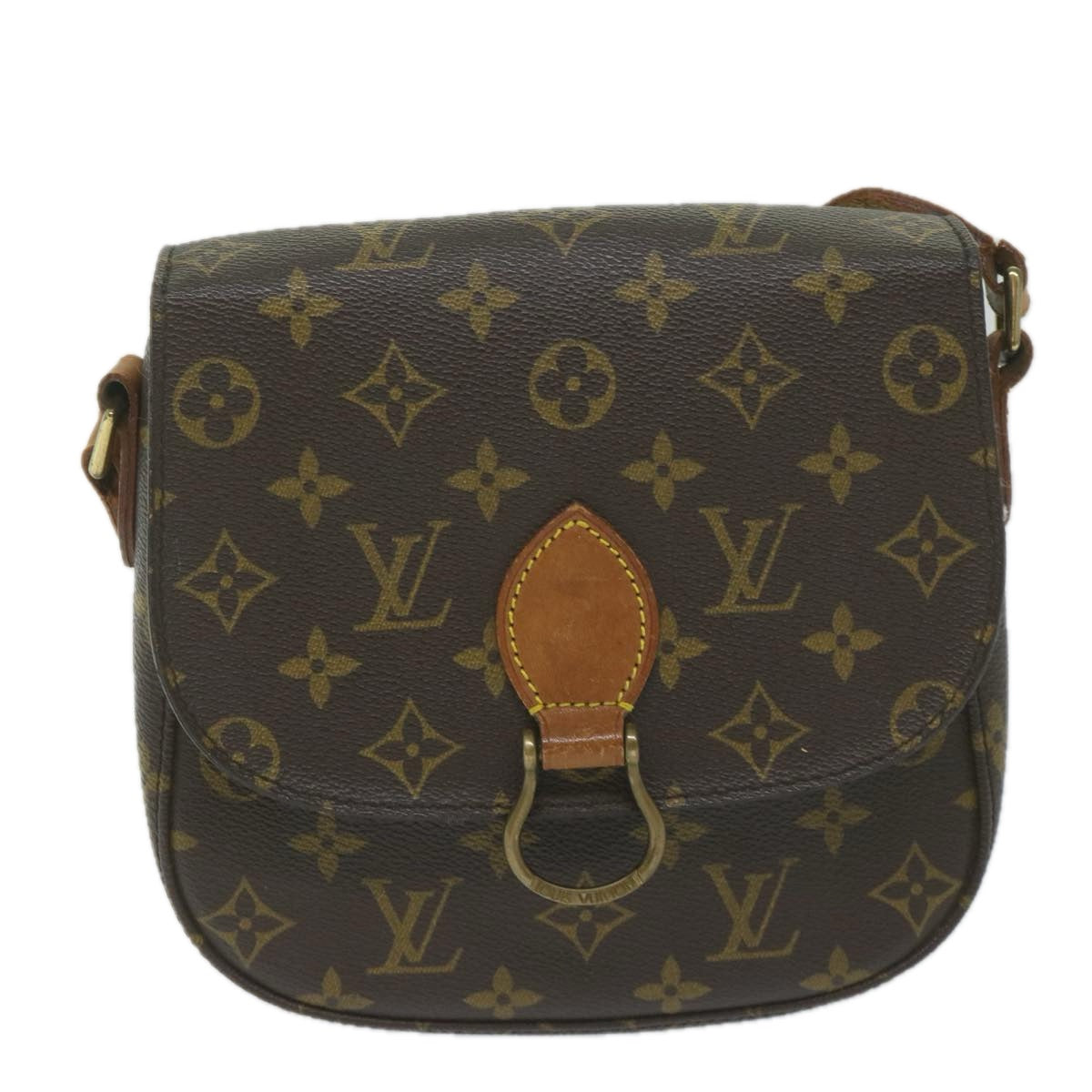 LOUIS VUITTON Monogram Saint Cloud MM Shoulder Bag M51243 LV Auth 61459