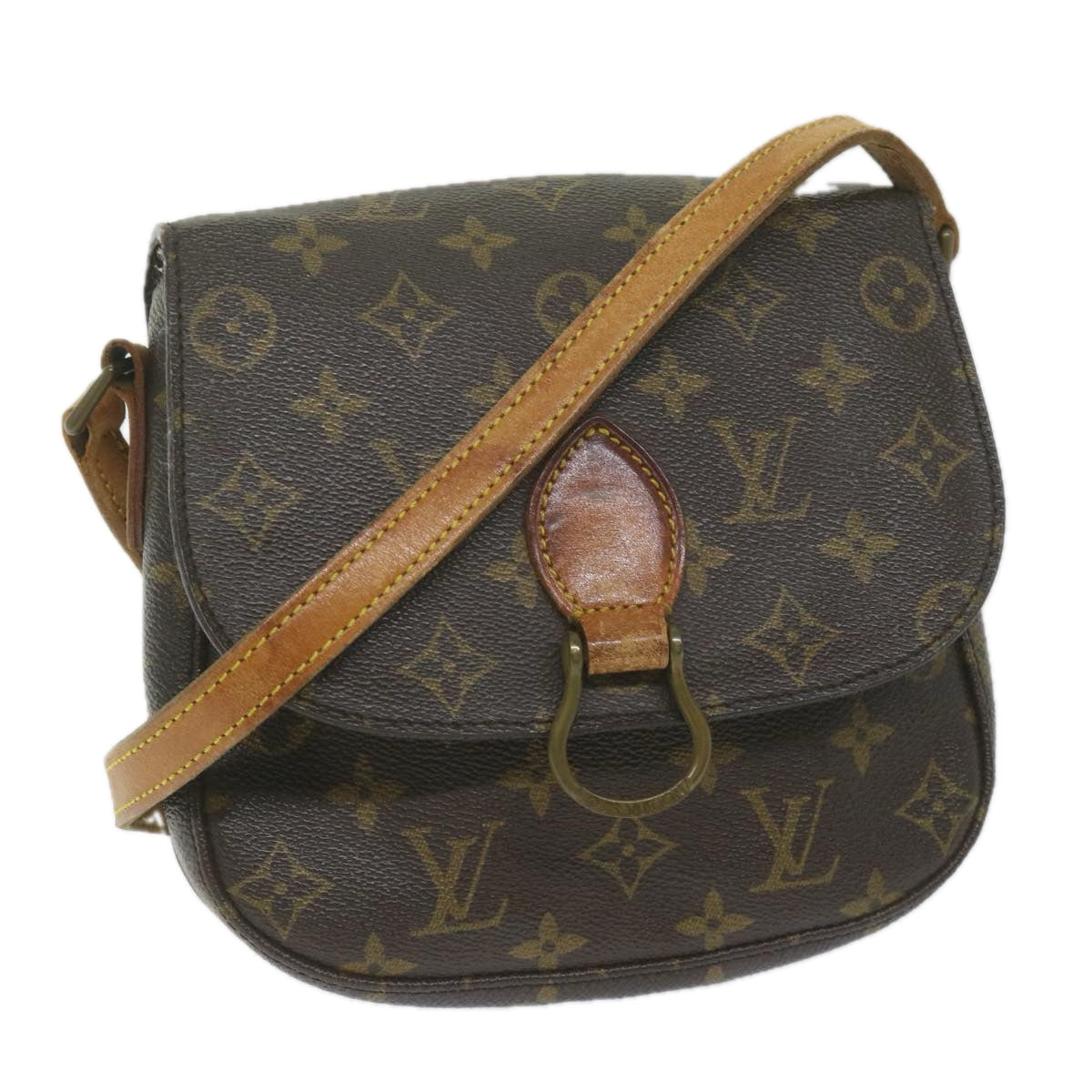 LOUIS VUITTON Monogram Saint Cloud MM Shoulder Bag M51243 LV Auth 61460