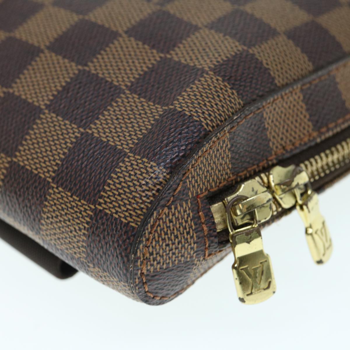 LOUIS VUITTON Damier Ebene Geronimos Shoulder Bag N51994 LV Auth 61462