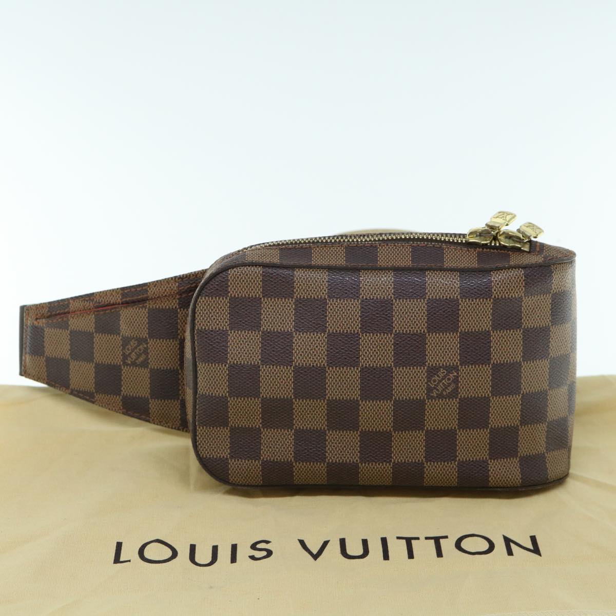 LOUIS VUITTON Damier Ebene Geronimos Shoulder Bag N51994 LV Auth 61462