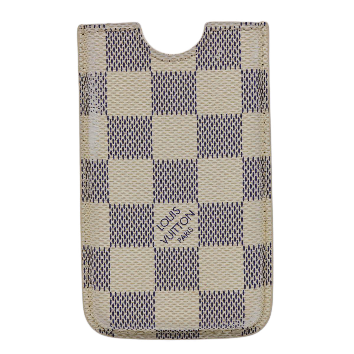 LOUIS VUITTON Damier Azur iPhone 4 Case iPhone Case N63001 LV Auth 61469