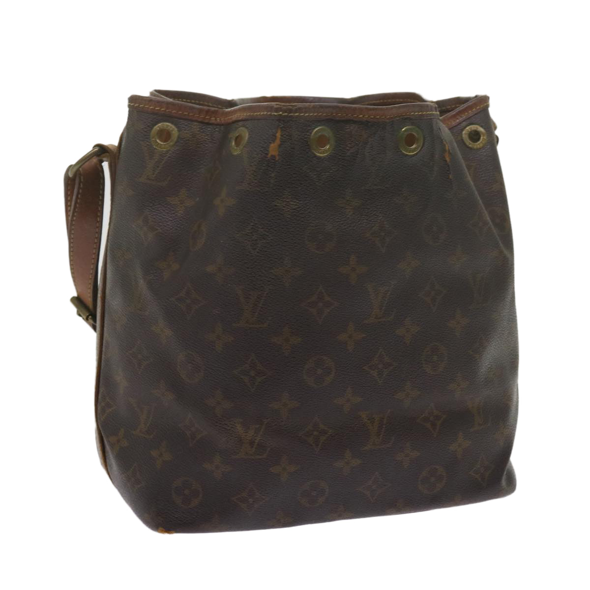 LOUIS VUITTON Monogram Petit Noe Shoulder Bag M42226 LV Auth 61480