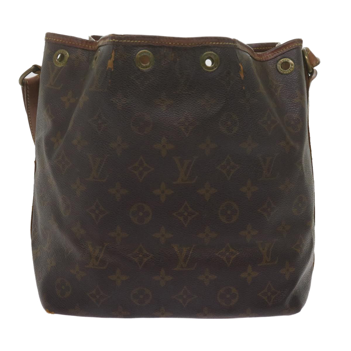 LOUIS VUITTON Monogram Petit Noe Shoulder Bag M42226 LV Auth 61480