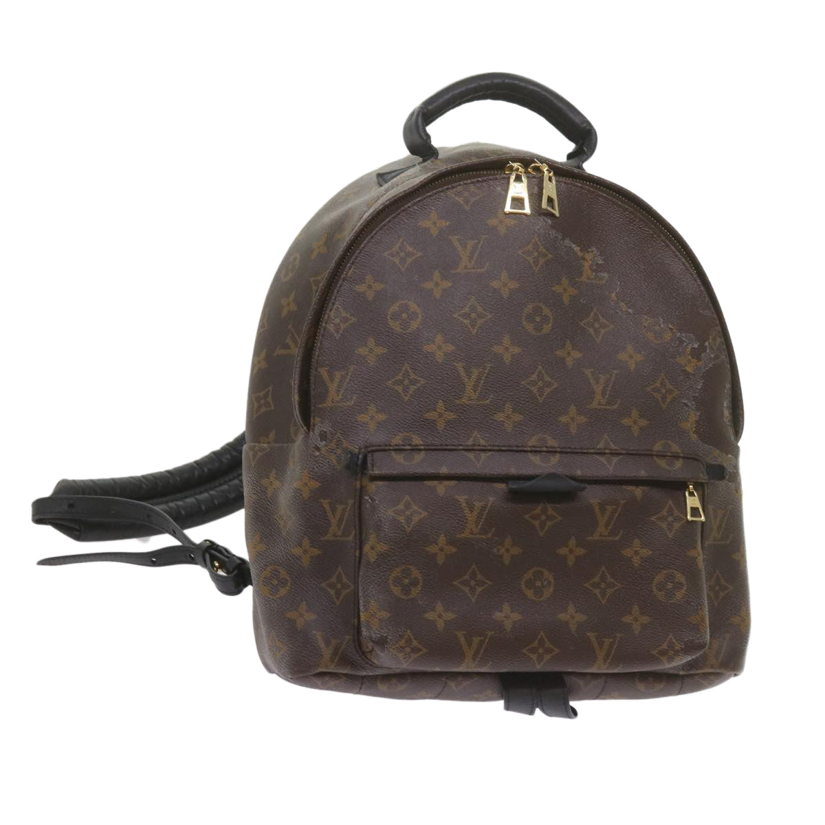 LOUIS VUITTON Monogram Palm Springs MM Backpack M44874 LV Auth 61482