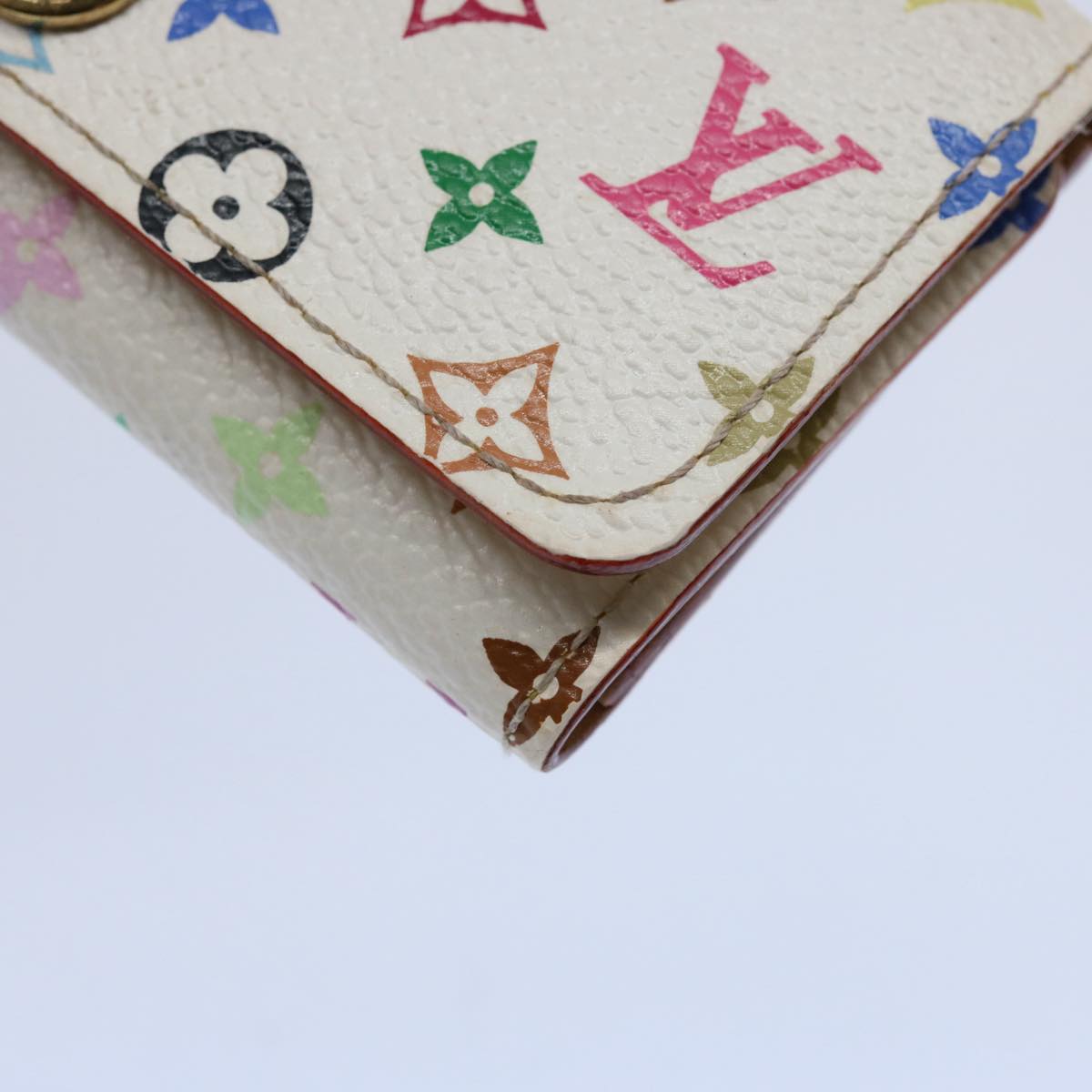 LOUIS VUITTON Monogram Multicolor Multi Cles 4 Keys Case White M60043 Auth 61500