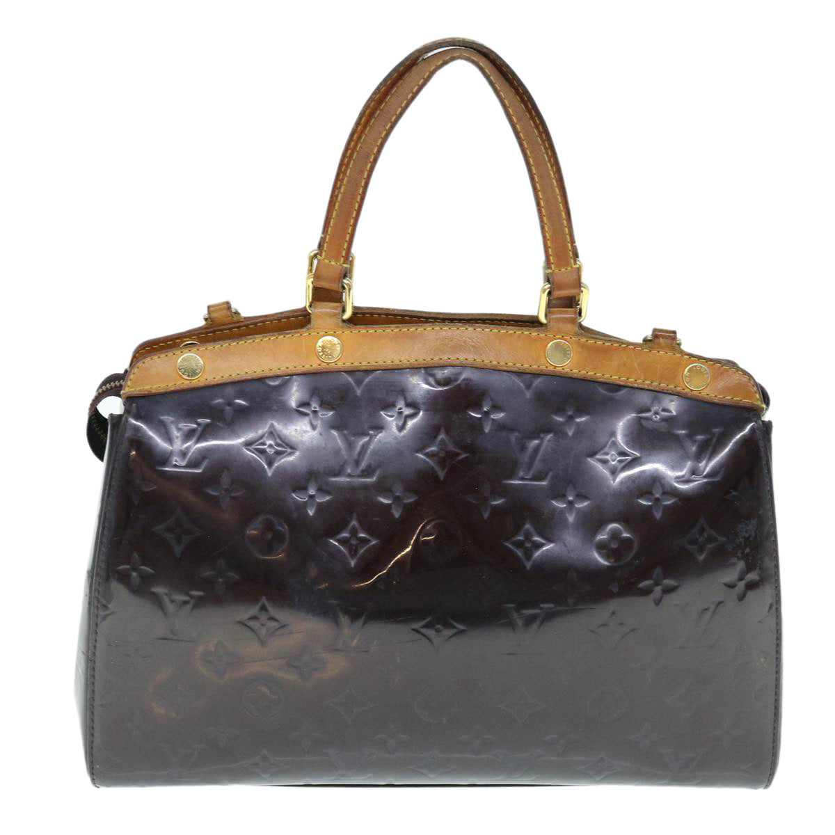 LOUIS VUITTON Monogram Vernis Blair MM Hand Bag 2way Amarante M91619 Auth 61509