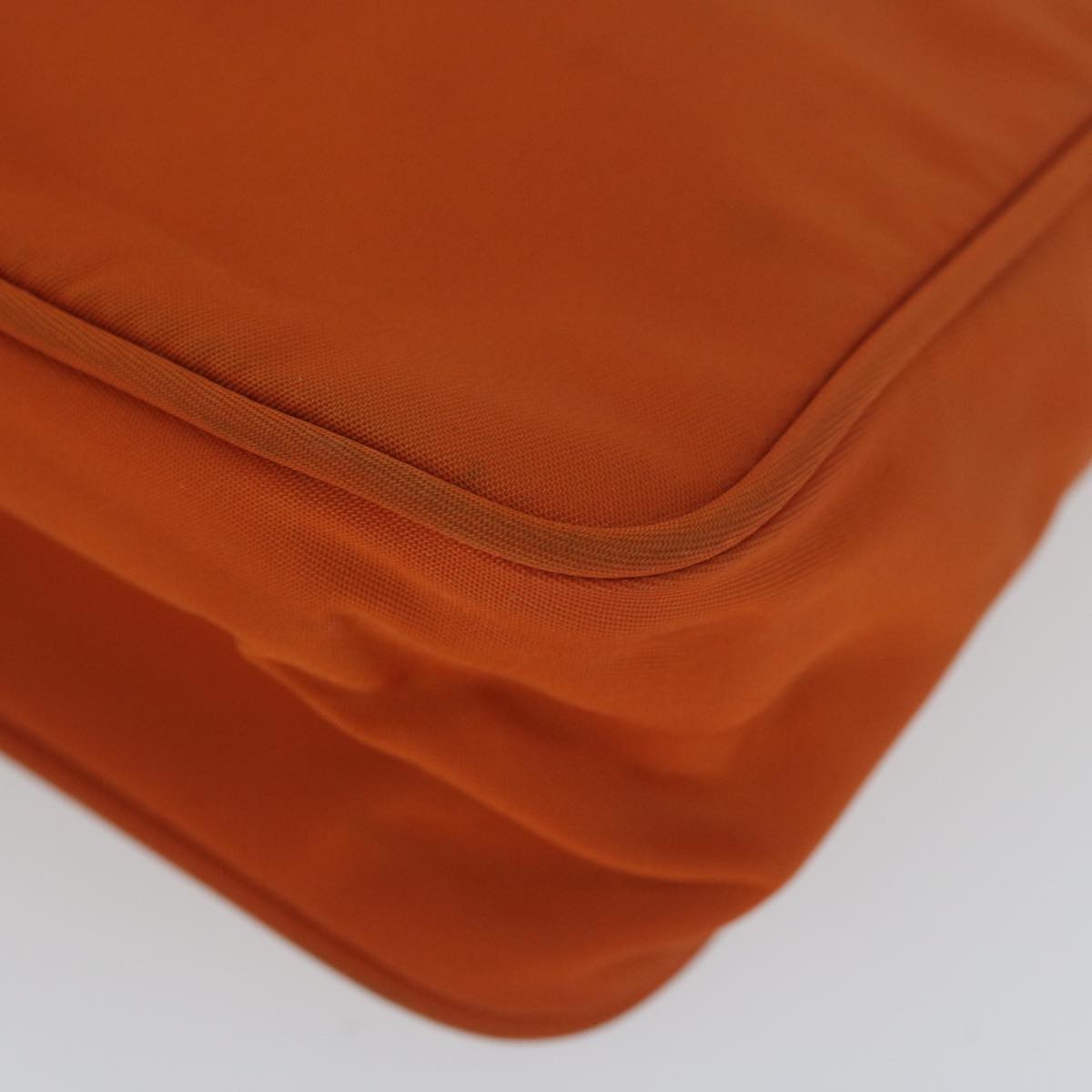 PRADA Hand Bag Nylon Orange Auth 61518
