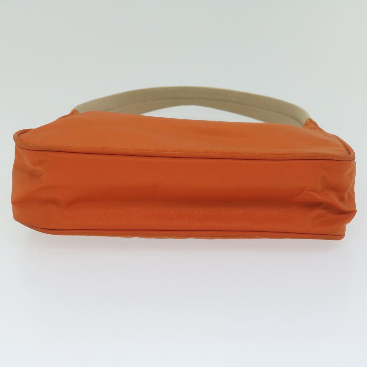 PRADA Hand Bag Nylon Orange Auth 61518