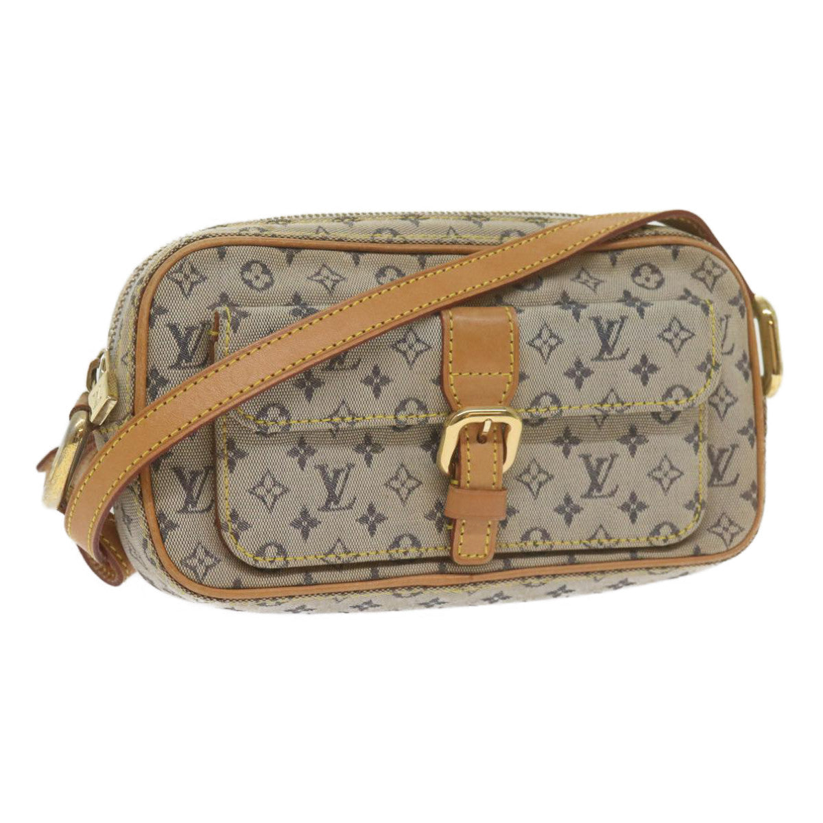 LOUIS VUITTON Monogram Mini Juliet MM Shoulder Bag Blue M92004 LV Auth 61525