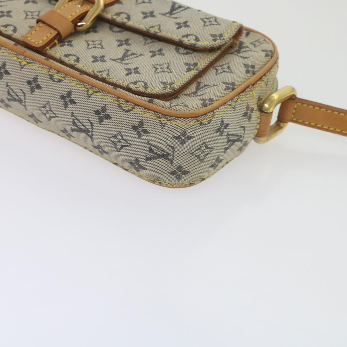 LOUIS VUITTON Monogram Mini Juliet MM Shoulder Bag Blue M92004 LV Auth 61525