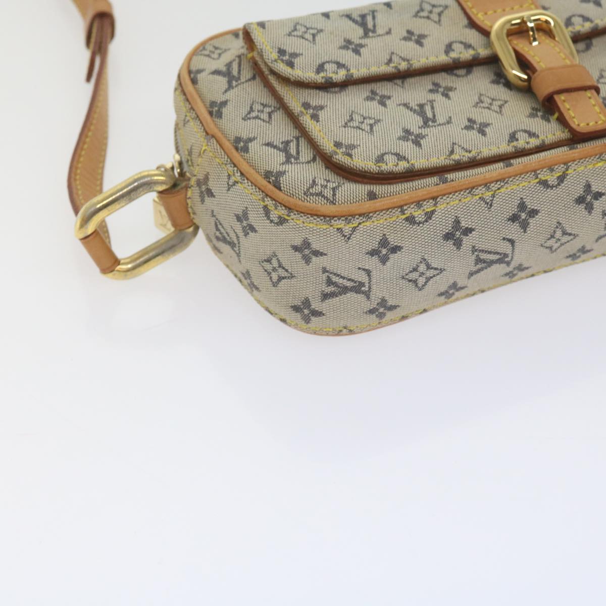 LOUIS VUITTON Monogram Mini Juliet MM Shoulder Bag Blue M92004 LV Auth 61525