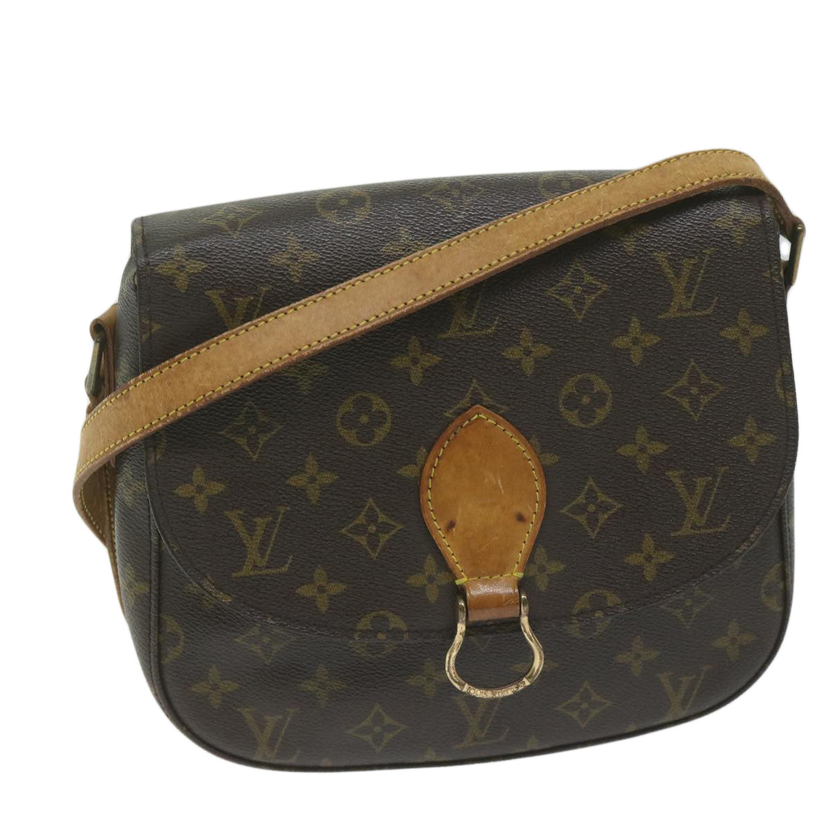 LOUIS VUITTON Monogram Saint Cloud GM Shoulder Bag M51242 LV Auth 61543