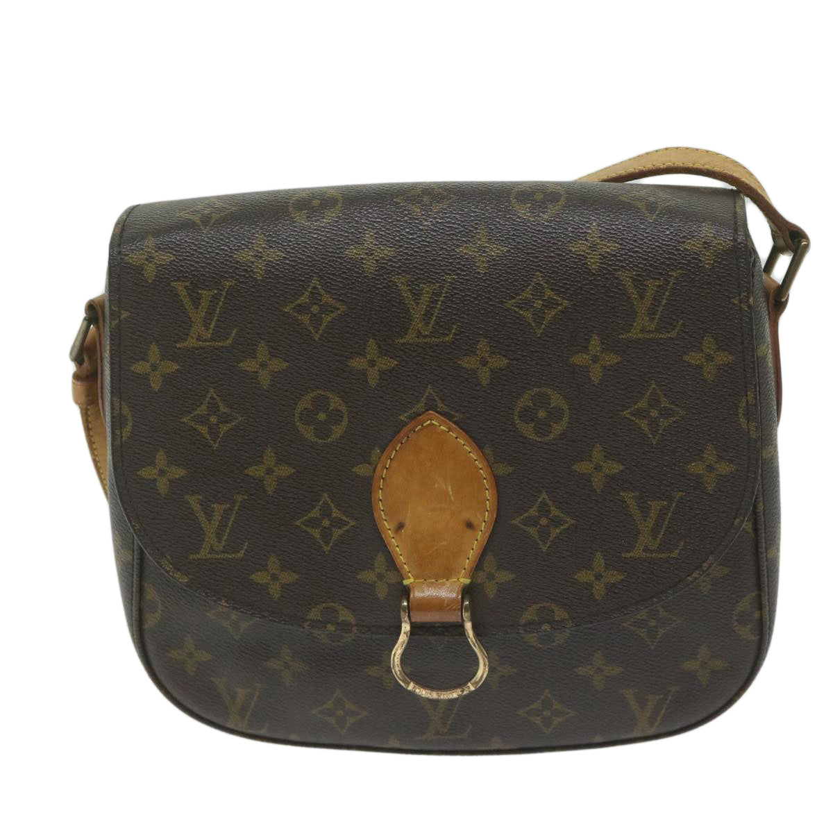 LOUIS VUITTON Monogram Saint Cloud GM Shoulder Bag M51242 LV Auth 61543