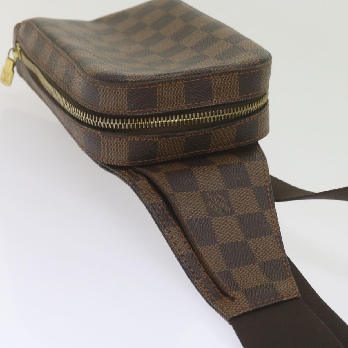 LOUIS VUITTON Damier Ebene Geronimos Shoulder Bag N51994 LV Auth 61552