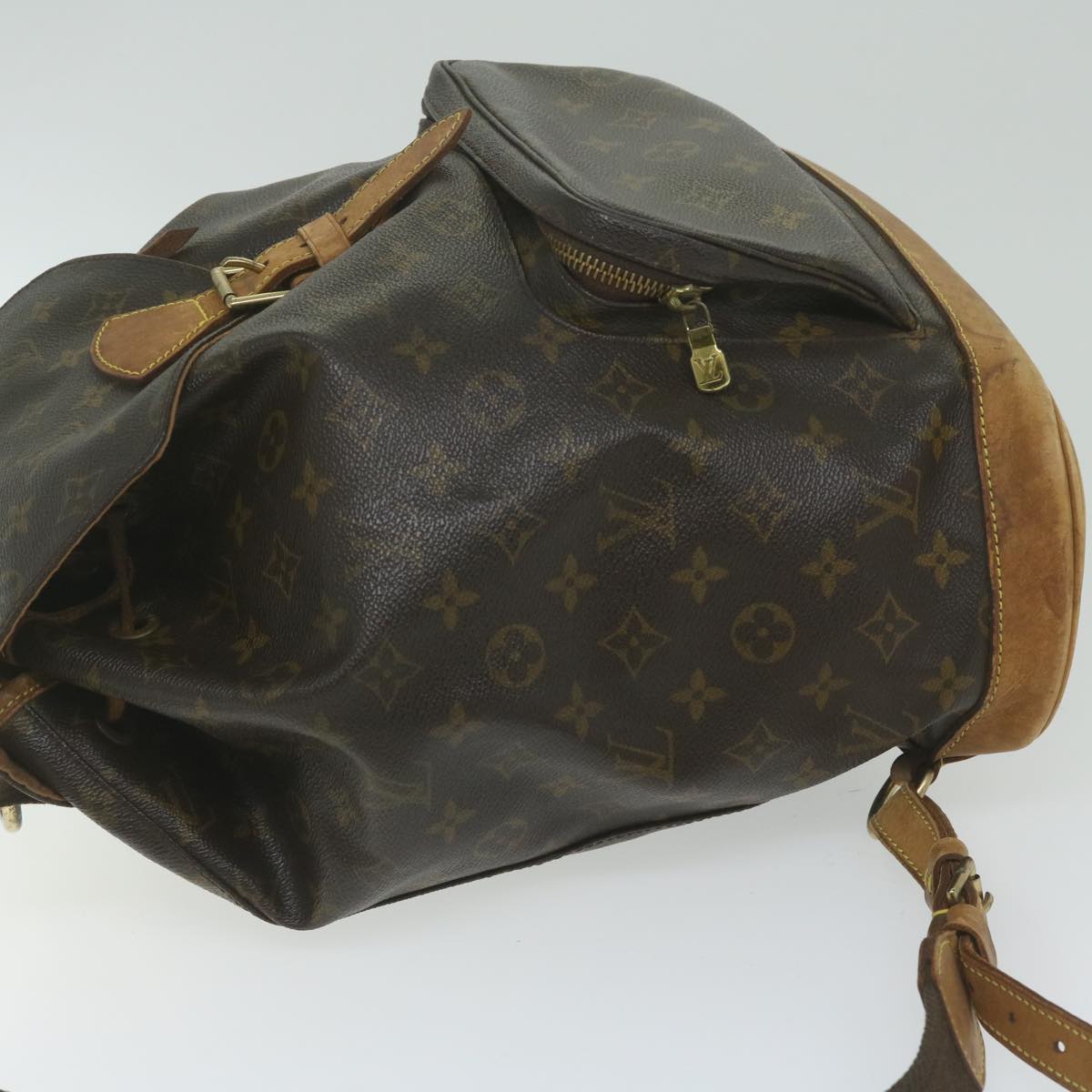 LOUIS VUITTON Monogram Montsouris GM Backpack M51135 LV Auth 61585