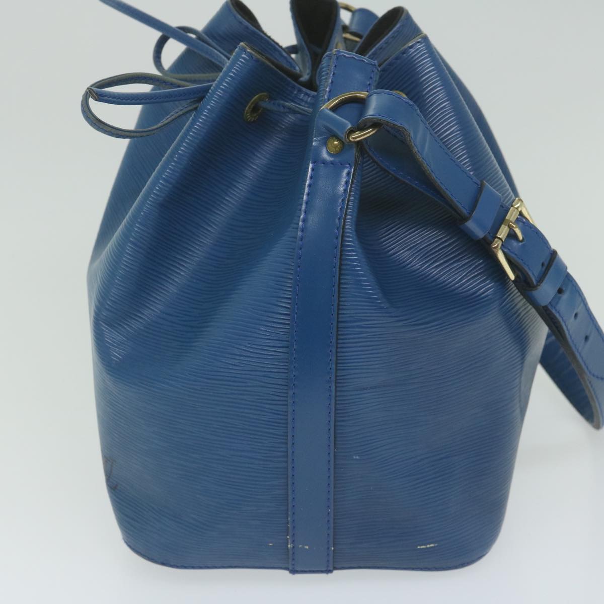 LOUIS VUITTON Epi Petit Noe Shoulder Bag Blue M44105 LV Auth 61616