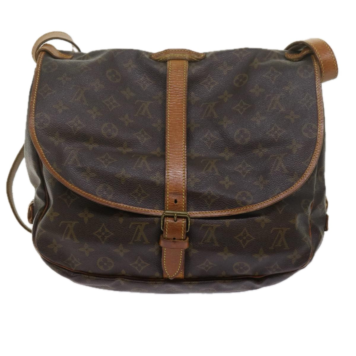 LOUIS VUITTON Monogram Saumur 35 Shoulder Bag M42254 LV Auth 61620 - 0