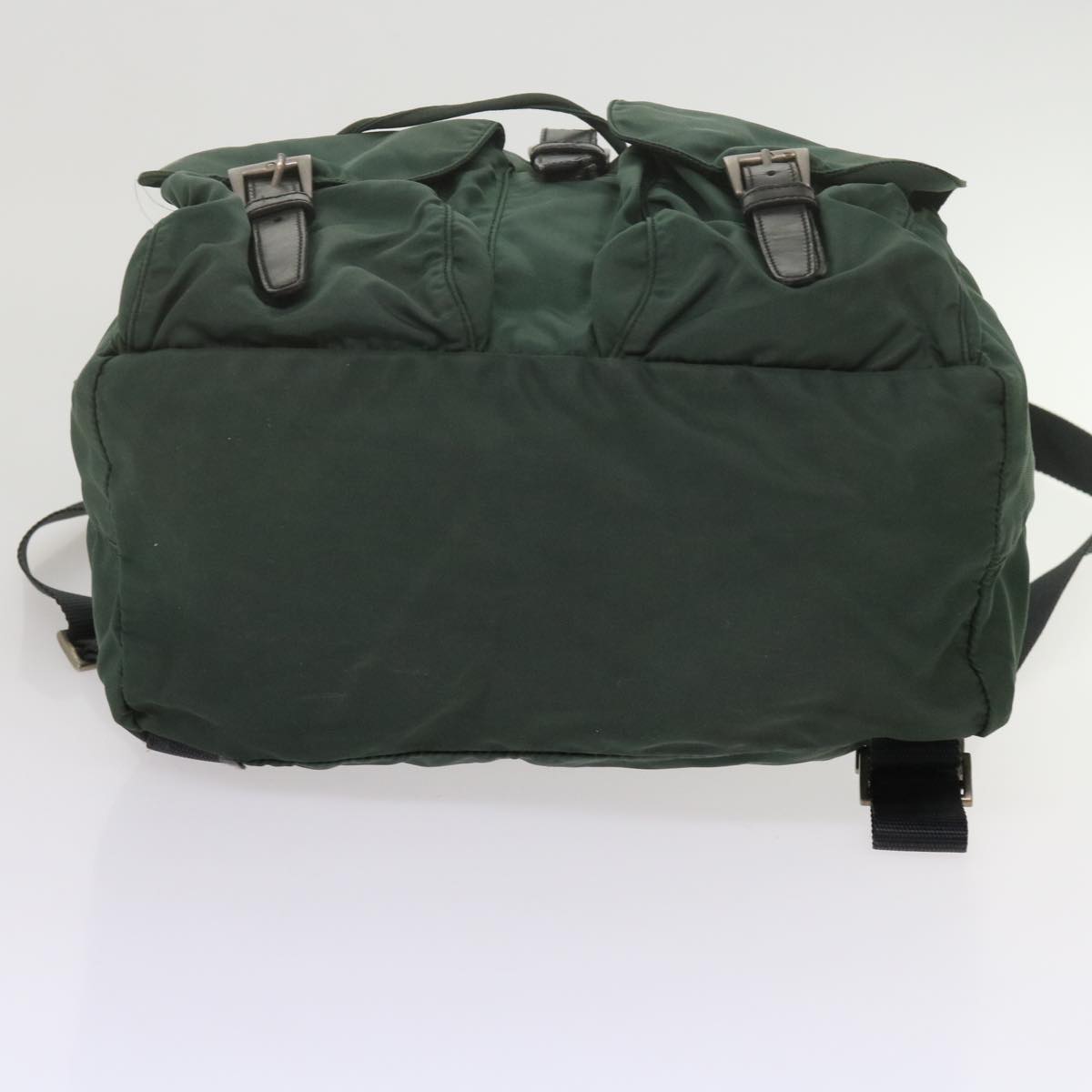 PRADA Backpack Nylon Green Auth 61636