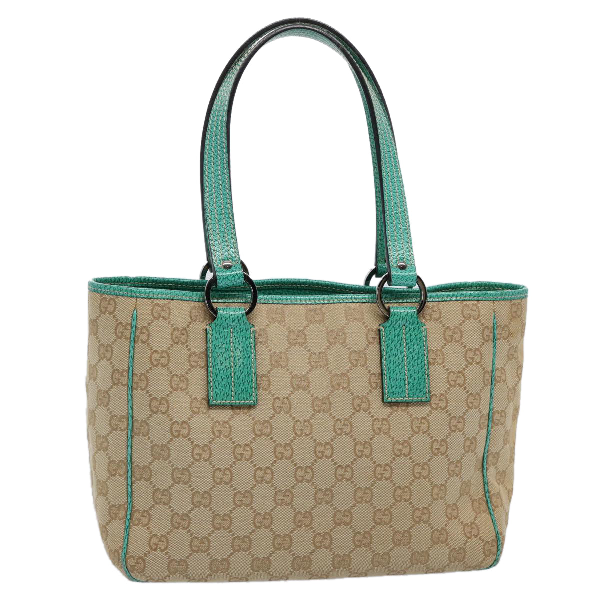 GUCCI GG Canvas Tote Bag Beige 113019 Auth 61647