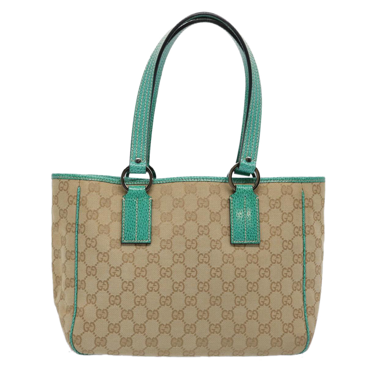 GUCCI GG Canvas Tote Bag Beige 113019 Auth 61647