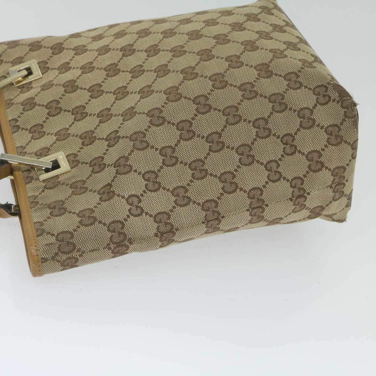 GUCCI GG Canvas Hand Bag Beige 002 1099 Auth 61649