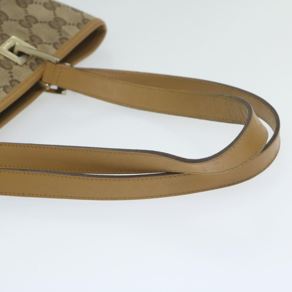 GUCCI GG Canvas Hand Bag Beige 002 1099 Auth 61649