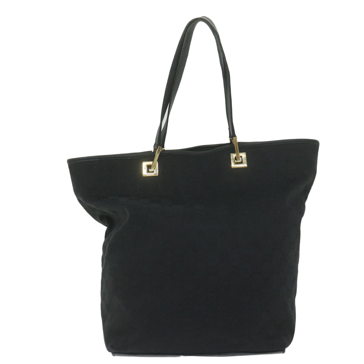 GUCCI GG Canvas Tote Bag Black Auth 61656 - 0