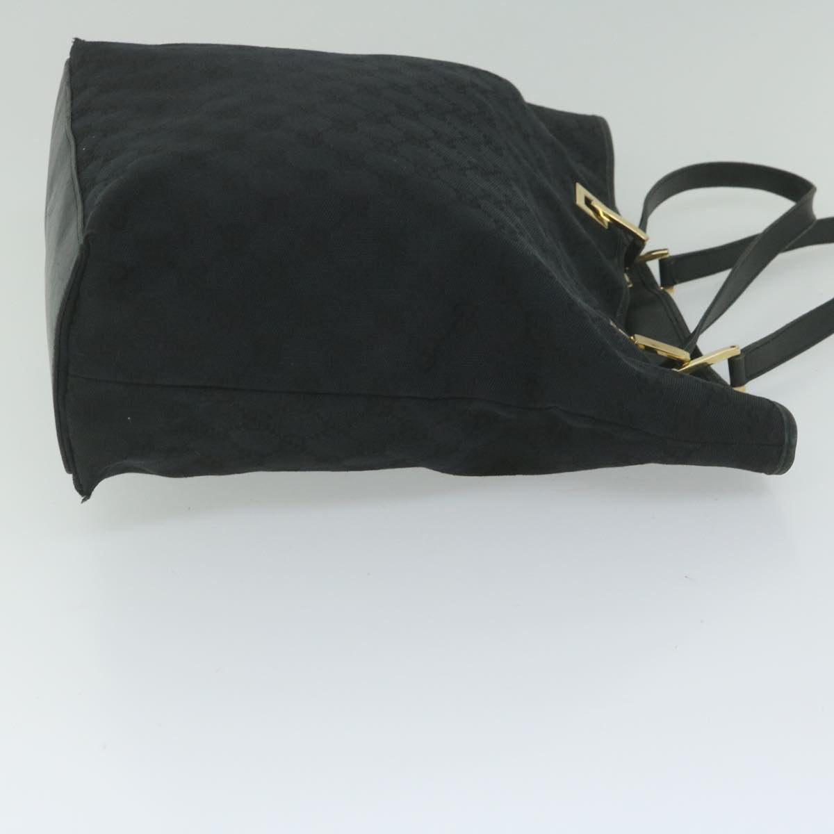 GUCCI GG Canvas Tote Bag Black Auth 61656