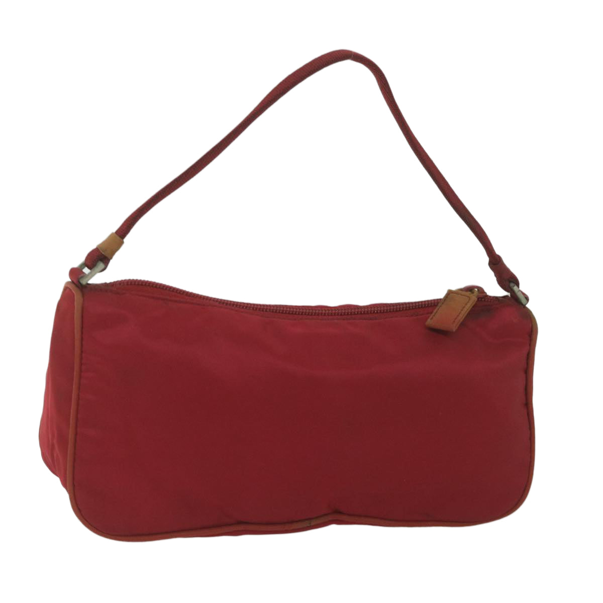 PRADA Accessory Pouch Nylon Red Auth 61682