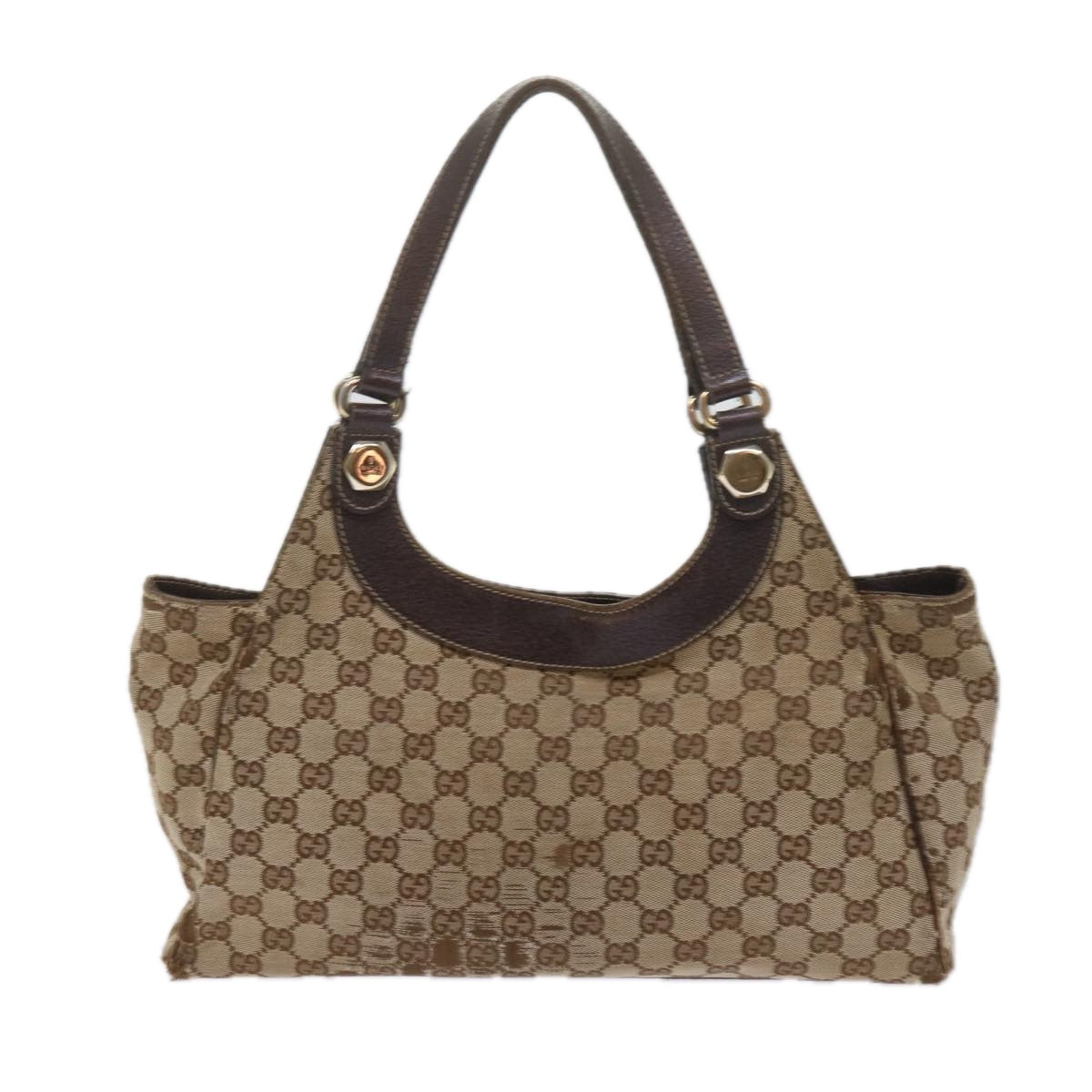 GUCCI GG Canvas Tote Bag Beige Auth 61699 - 0