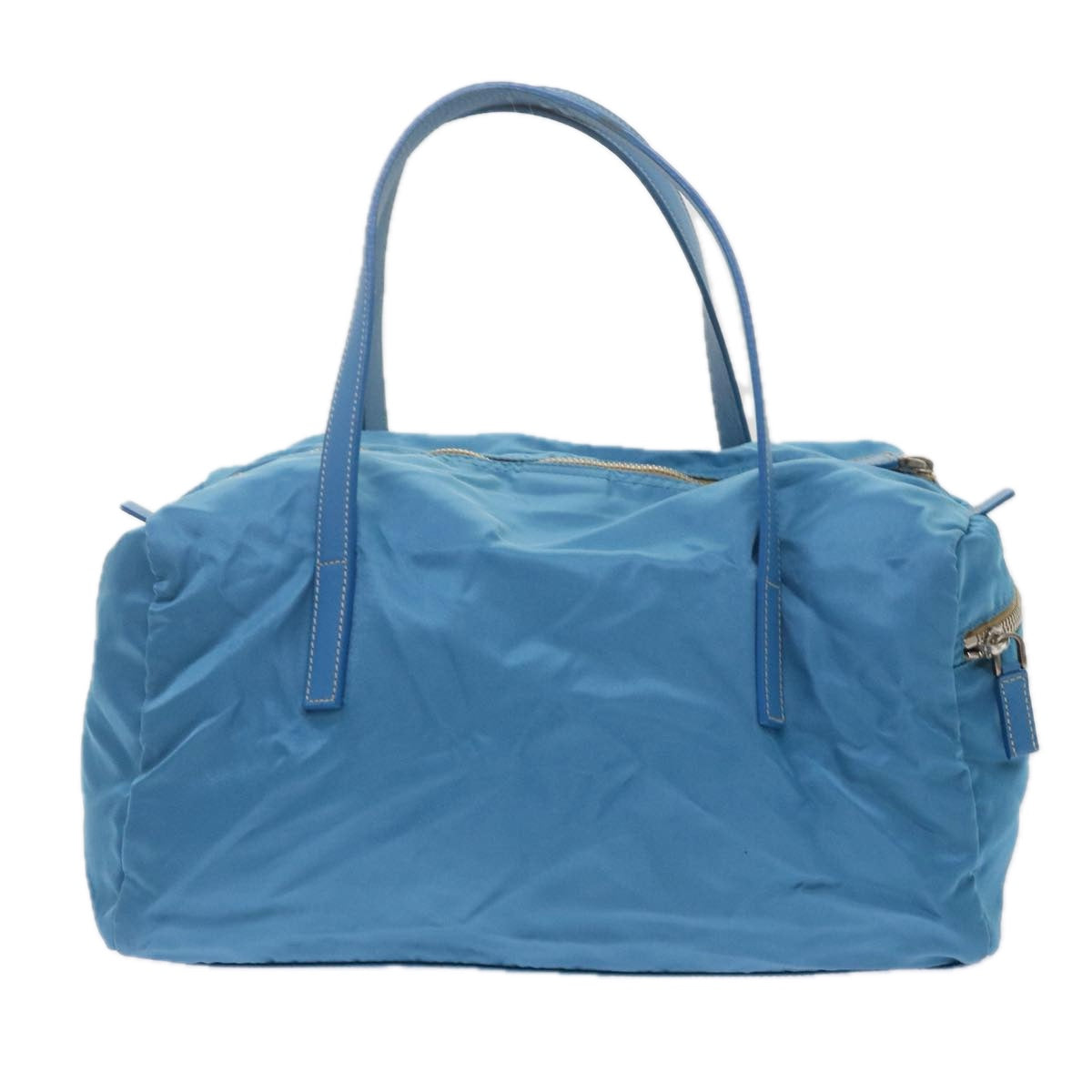 PRADA Hand Bag Nylon Blue Auth 61706